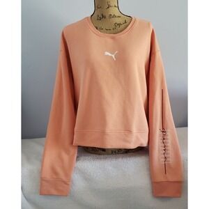 Puma Womans Sweatshirt Plus Size XXL Peach‎